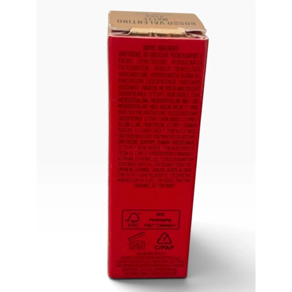 Valentino Rosso Valentino Matte Lipstick 218A See You Later Red 0.12oz NEW